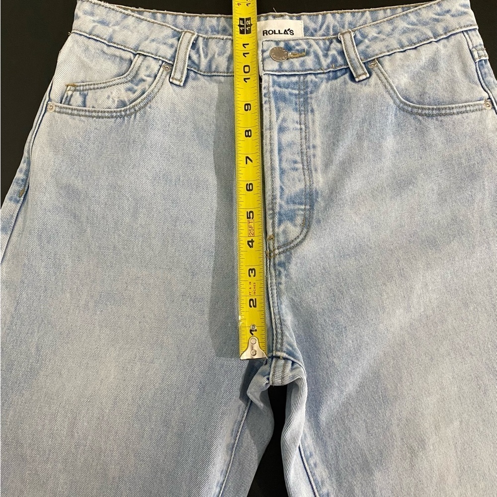 ROLLA’S Free People Classic Straight Leg Jeans Size 28 90s Blue - Picture 10 of 16